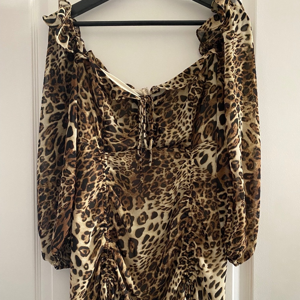 Leopard Ruffled Dress